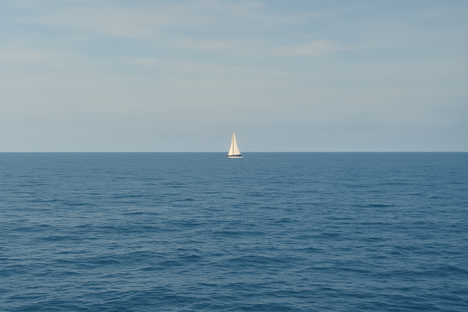 sailboat far away